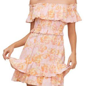 Riviera Floral Off the Shoulder Mini